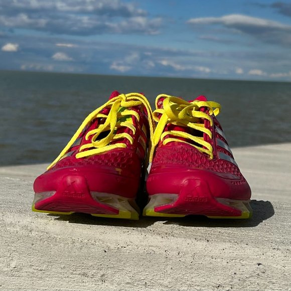 Adidas Springblade Running Shoe Razor Berry & Lime Women's Size 7 Rare M20248 - Picture 2 of 10